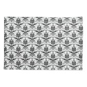 Chic Black en White Damask Pillow Hoesje Kussensloop (Achterkant)