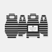 Chic Black en White Hangover Relief Kit Bedankdoosjes (Uitgevouwen)