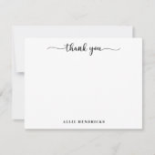 Chic Black en White Hartelijk dank Je kunt Kaart n (Voorkant)