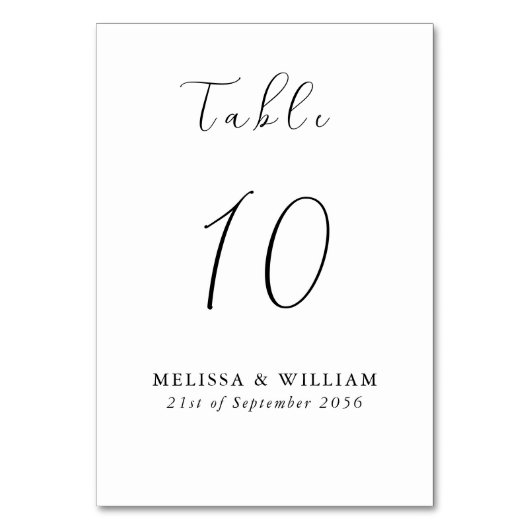 Chic Black en White Monogram Wedding Kaart (Achterkant)