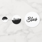 Chic Black en White Party Confetti (Voorkanten)