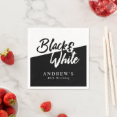 Chic Black en White Party Servet (Insitu)