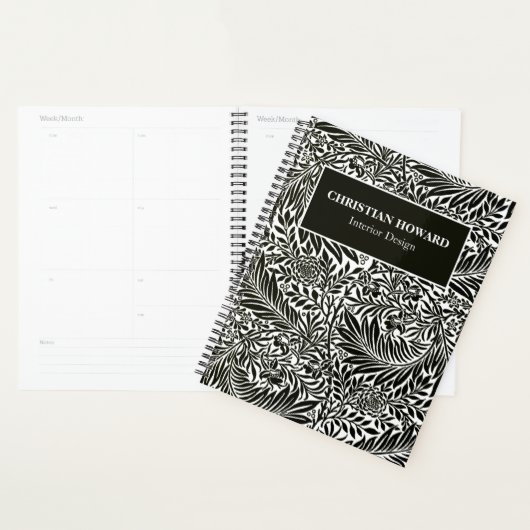 Chic Black en White Pattern Business Oreders Plann Planner (Display)