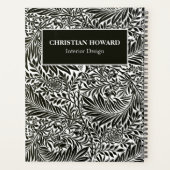 Chic Black en White Pattern Business Oreders Plann Planner (Achterkant)