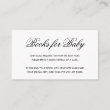 Chic Black en White Script Books voor Baby