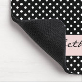 Chic Black en White Stippen Muismat (Hoek)