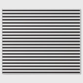 Chic Black en White Stripes Cadeaupapier (Vlak)