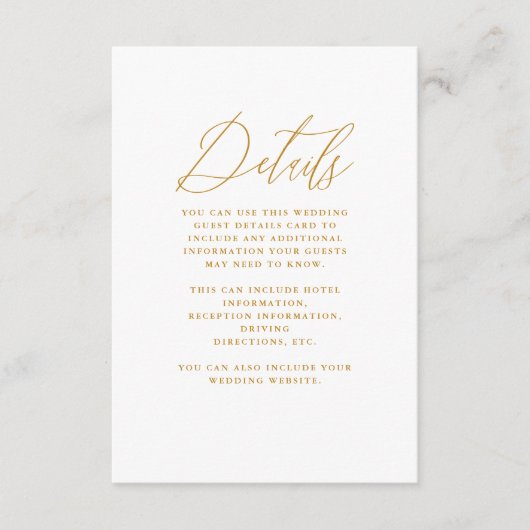 Chic Black Floral met Calligrafie Wedding Informatiekaartje (Voorkant)