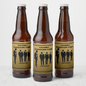 Chic Black & Gold Bachelor Party Bier Etiket (Flessen)
