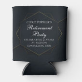 Chic Black Gold Custom Pensioen Partij Blikjeskoeler (Voorkant)