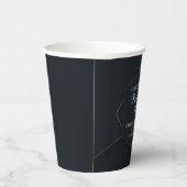 Chic Black Gold Custom Pensioen Partij Papieren Bekers (Rechts)