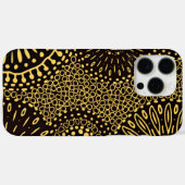 Chic Black Gold Ethnic Floral  Case-Mate iPhone Case (Achterkant (horizontaal))