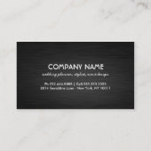 Chic Black & Gold Faux Gold Foil Glitter Bokeh Visitekaartje (Achterkant)