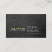 Chic Black Gold Fitness Trainer Kettlebell Barbell Visitekaartje (Achterkant)