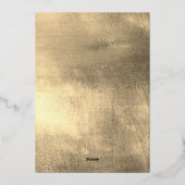 Chic Black Gold Foil Diergeneeskunde Folie Uitnodiging (Achterkant)