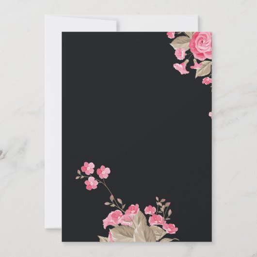 Chic Black & Gold Geometric lijst, behalve de datu Kaart (Achterkant)