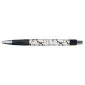 Chic Black & Gold LOVE Patroonmonogram pen (Voorkant)
