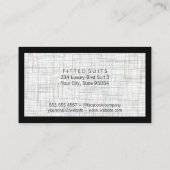 Chic Black Gold Modern Design Pattern Visitekaartje (Achterkant)