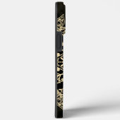 Chic black gold monogram mandala girly Case-Mate iPhone case (Achterkant / Rechts)
