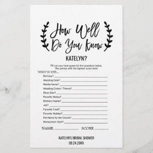 Chic Black Hoe goed ken je het spel? Flyer