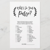 Chic Black Hoe goed ken je het spel? Flyer (Achterkant)