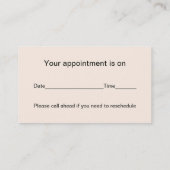 Chic Black & Jaguar Print Visitekaartje Afsprakenkaartje (Achterkant)