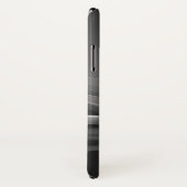 Chic Black Metallic Luxury Monogram Case-Mate iPhone Case (Achterkant / rechts)