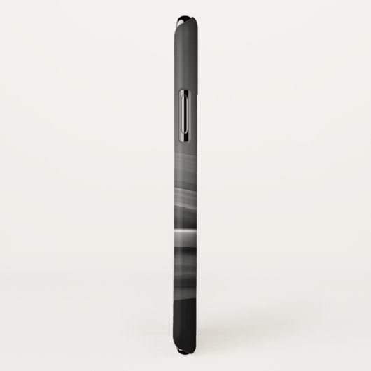 Chic Black Metallic Luxury Monogram Case-Mate iPhone Case (Achterkant / rechts)