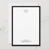 Chic Black Photography Premade Merk Note Kaart (Achterkant)