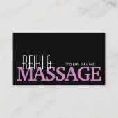 Chic Black Roze en White met Photo Professional Visitekaartje (Voorkant)