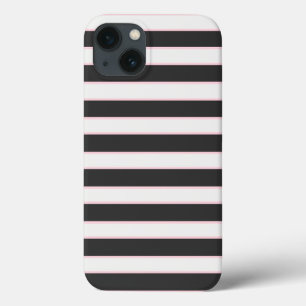 Chic Black Roze Striped Samsung Galaxy Note 4 Hoes