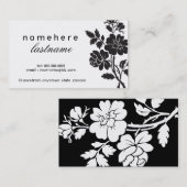 Chic Black Rozen Visitekaartje (Voorkant / Achterkant)