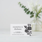 Chic Black Rozen Visitekaartje (Staand voorkant)