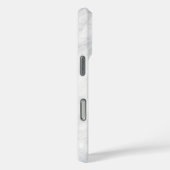 Chic Black Script Monogram op witte marmer Case-Mate iPhone Case (Achterkant / Rechts)