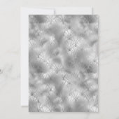 Chic Black & Silver Gatsby Art Deco Bridal Shower Kaart (Achterkant)