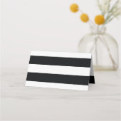 Chic Black Stripes Plaatskaartje (Voorkant)