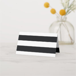 Chic Black Stripes Plaatskaartje