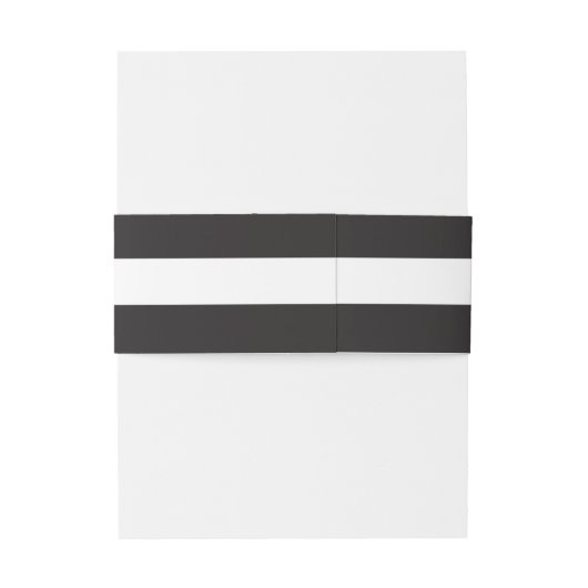 Chic Black Stripes Uitnodigingen Wikkel (Achterkant Voorbeeld)