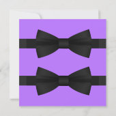 Chic Black Stropdas Gay Wedding Save the Date (Achterkant)