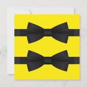 Chic Black Stropdas Gay Wedding Save the Date (Achterkant)
