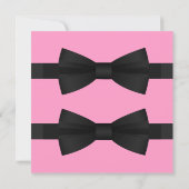 Chic Black Stropdas Gay Wedding Save the Date (Achterkant)
