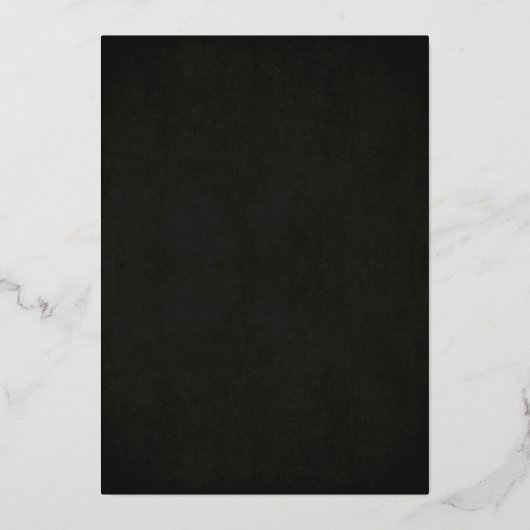 Chic Black Sweet 16 Gold Confetti Folie Folie Uitnodiging (Achterkant)