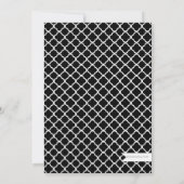 Chic Black Tan Teapot Vrijgezellenfeest Tea Party Kaart (Achterkant)