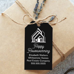 Chic Black Vastgoedmaatschappij Aangepaste Makelaa Cadeaulabel