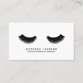 Chic Black Volume Eyelash Extension Visitekaartje (Voorkant)