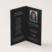 Chic Black Waterverf Front Door Foto's & Diensten Visitekaartje (Binnen)