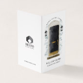 Chic Black Waterverf Front Door Foto's & Diensten Visitekaartje (Buitenkant)