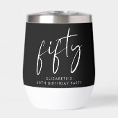 Chic Black White 50ste verjaardagsfeestje (Voorkant)