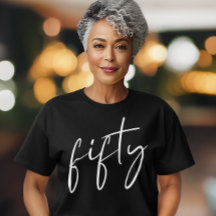 Chic Black White 50ste verjaardagsfeestje