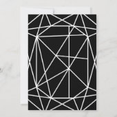 Chic Black & White Gem Pharmacy School Afstudeerde Kaart (Achterkant)